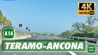 4K | Autostrada Adriatica A14 | TERAMO - ANCONA