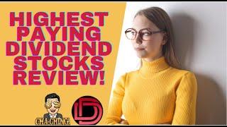 Highest Paying Dividend Stocks 2022 Review! High-Yield Dividend Stocks