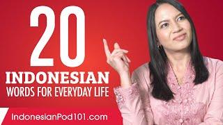 20 Indonesian Words for Everyday Life - Basic Vocabulary #1