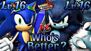 MAX LEVEL EXTREME GEAR SONIC vs WEREHOG WHOS BETTER?!? Sonic Forces Speed Battle