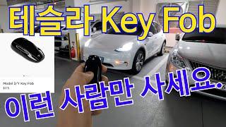 테슬라 키팝(key fob) 이런 사람만 사세요.. 결정해줌