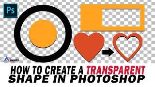 How to create a transparent shape in photoshop  (BEGINNER)