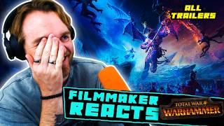 FILMMAKER REACTS: TOTAL WAR: WARHAMMER 1, 2 & 3 | [ALL TRAILERS!!]