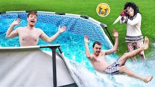 XOXO ZERSTÖRT unseren XXL POOL das ENDE für immer (10000 Liter Wasser)