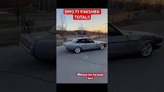 I BUILT A 1966 MUSTANG FOR UNDER $1000 DOLLARS! BMW CHASSIS SWAP AND WIDENED THE ENTIRE CAR!