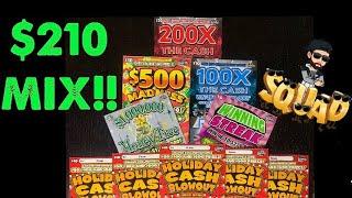 Multiple Symbol Wins! $210 Mix of FL Scratch Off Tickets