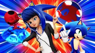 [Miraculous Ladybug] Sonic x Marinette transformation (SonicBug) 