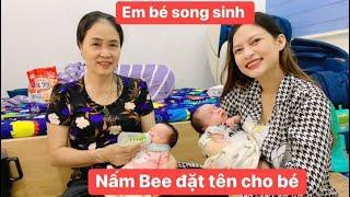 Hai em bé SONG SINH của mẹ Nấm Bee hôm nay đã có tên và sắp đầy tháng rồi OBCB ạ