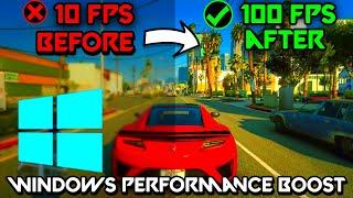 Fix Lag in  Windows 10 | UPDATED | Windows Optimization for Gaming & Editing | Faster Performance |