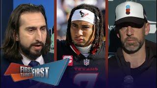 FIRST THINGS FIRST | Nick Wright reacts to Texans at Jets (-2) Tonight at 8:15 ET