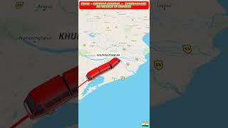 22808- CHENNAI CENTRAL -SANTRAGACHI AC WEEKLY SF EXPRESS TRAVEL MAP #indianrailways #mas #SR railwat