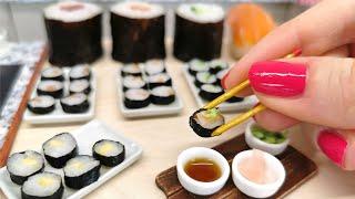 Mini but real SUSHI  / mini cooking / mini food tiny edible Sushi rolls – Mini maki / tiny sushi