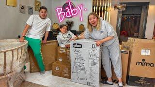 MY SISTER'S EXPECTED PRODUCTS HAVE ARRIVED!!! WE SET UP OUR BABY'S STUFF