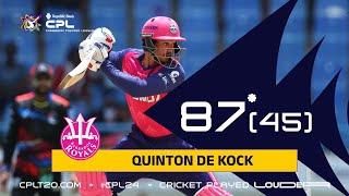 Quinton de Kock's Batting MASTERCLASS! | CPL 2024