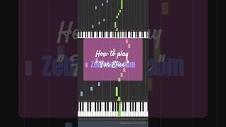 How to play Fur Elise piano tutorial