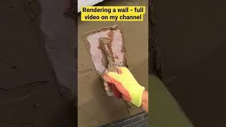 Rendering a wall #plasteringwork #plastering