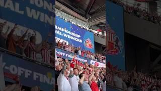 Sunderland fans sing WISE MEN SAY at Wembley #sunderland #safc #Wembley #playoffs #efl