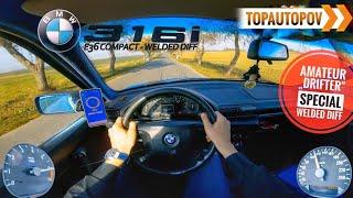 BMW 316i E36 Compact (75kW) |64| 4K TEST DRIVE POV – SOUND, ACCELERATION & DRIFTING?!TopAutoPOV