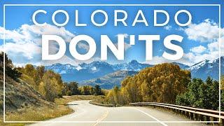 11 Things NOT to Do When Driving in Colorado