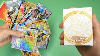 High Quality Fake Pokemon Cards Opening V VMAX VSTAR Brilliant Stars Build and Battle Box