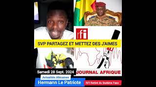 ️ Actualités Africaines  - Le Burkina Faso  Retiré RFI de son territoire | Mon Décryptage