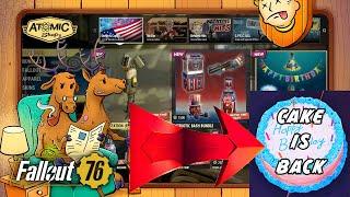 Fallout 76: Birthday Cake is Back. New Atomic Shop Items. Atomic Shop Update: 17 June 2025