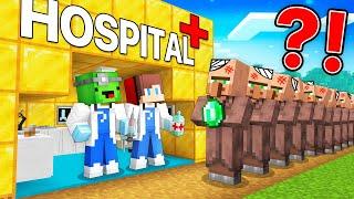 JJ and Mikey Opened RICH HOSPITAL in Minecraft - Maizen