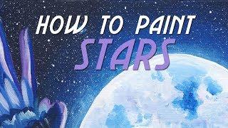 How to create a Star Effect - Acrylic Painting