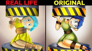 JOY's IN DANGER! INSIDE OUT - Real Life VS Original! Animations in Real Life (parody)