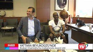 Trabzonsporlu Eski Futbolcu Yattara Başkan İmamoğlu'nu Ziyaret Etti