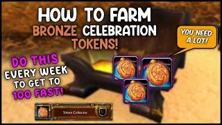 How to Get FAST to 100 Bronze Celebration Tokens! Weekly Farm |  PATCH 11.0.5 TWW