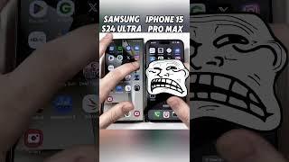 iPhone 15 Pro Max vs Samsung S24 Ultra  Speed Test Showdown! Who's Real King ?#Shorts#viralvideo