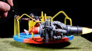 How to Make a Miniature Jet Engine Merry-Go-Round!