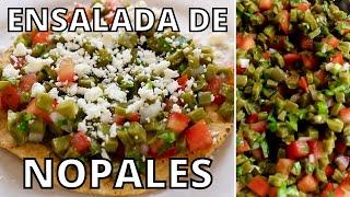 How To Make THE BEST Ensalada de Nopales | Mexican Cactus Salad | Tostadas de Nopales A La Mexicana