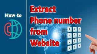 How to Extract Phone number from Website