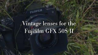 Vintage Leica and Minolta lenses for Fujifilm GFX 50S II with K&F concept adapters