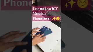 Let's make a DIY Mandala Phonecover ️ It's Day 30 of the 100 HEADS JOURNEY ️️..#mandaladesign..