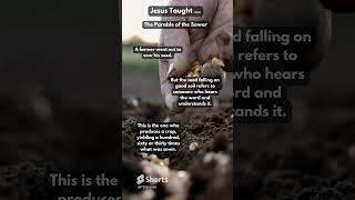 Jesus Taught   The Parable of The Sower ...  #jesus