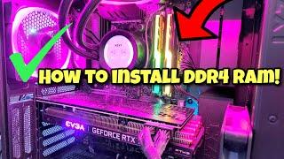 How To Install DDR4 RAM into Your Gaming Pc Step By Step (2023)