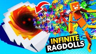 Throwing INFINITE RAGDOLLS Into PORTAL OF DOOM (Fun With Ragdolls: The Game Funny Gameplay)