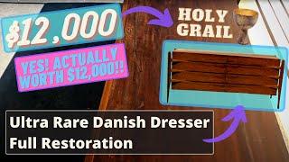 Amazing RESTORATION of a RARE Vintage DANISH Dresser | RELAXING Furniture Restoration Video