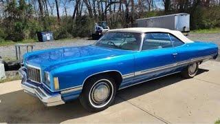 Taking Delivery of my Brotha's 74 Chevy Caprice Vert