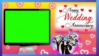 wedding anniversary green screen video