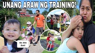 UNANG ARAW NG TRAINING NASUGAT ANG ATING ATE ZOË!