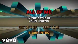 John Legend - All Of Me (Karaoke)