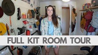 KIT ROOM - FULL TOUR & HOW-TO (with talk-through of all my hiking & camping kit)