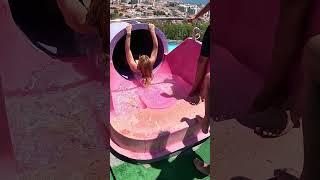 Space Hole Water Slide at Aqua Dream Water Park #shorts #viralshorts #waterpark