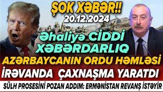 TƏCİLİ! Əsas xəbərlər 20.12.2024 (Xəbər Bələdcisi) xeberler, son xeberler bugun 2024