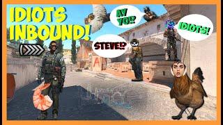 CS2 Funny Moments! Shrimp Di** Steve! Idiots Inbound!