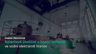 Bateriové úložiště a hasící zařízení ve vodní elektrárně Vranov